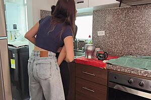 My friend's husband satisfies me with hot lesbian sex
