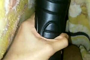 First time trying milk in my ass while fucking