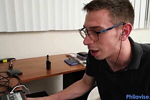 Stepsister sucks stepbrother's big cock while playing video games