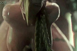 3D animated Street Fighter round 1 with Cammy's creampie