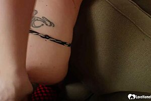 Pretty stepsister gives a POV handjob with a smile on her face
