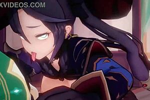 Mona is a seductive cowgirl in this animated porn video