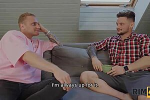 Friend with benefits gets rim job and cunnilingus