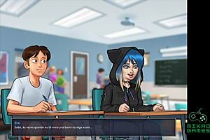Summer school babes get naughty in hot anime series