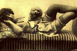 Artistic depictions of erotic content in the style of the past