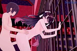 Zhezhi Orie and Camellya Tsubaki in intense hentai action
