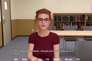 3D animated college party with big tits and rough sex