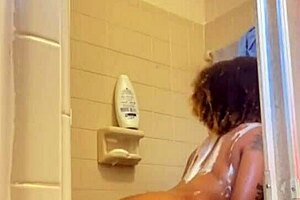 Intense anal sex in the shower with a young European gay couple and an ebony bull