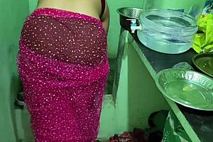 Big black cock penetrates tight asshole of hot Indian bhabhi