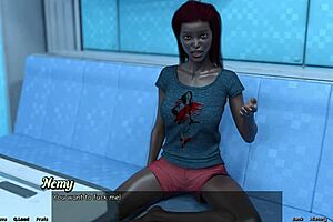 Married black beauty is upset with me in this animated porn video