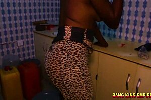 Hardcore kitchen and bathroom action with amateur couples