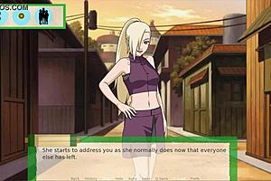 Beautiful anime ninja gets some hardcore action in Jikage: The Ninja With Big Boobs