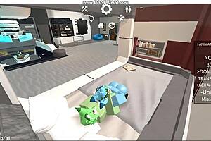 Gay Roblox users engage in oral sex with furries