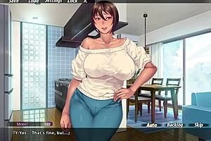 Stepmother’s friend catches me while I am pleasuring myself (Eng sub)