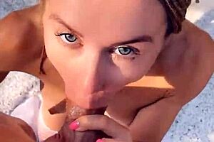 Skinny blonde Mia Bandini in passionate anal and creampies
