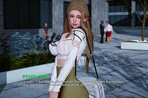 Beautiful anime babes with huge cans get fucked hard in 3D game