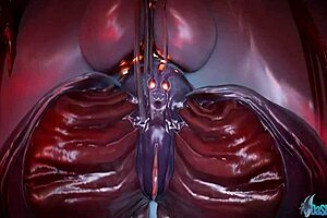 3D animated hentai with an otherworldly theme