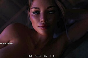 Hentai game with big tits and double penetration action