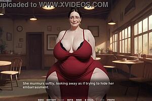 Curvy granny enjoys anal play with butt plug