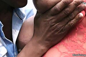 Big tits homemade brunette gets big black cock hard and inside her ass