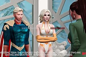 Husband's humiliation as Homelander and Annie January in 3D