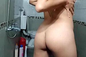Hot Latina beauty in sexy lingerie, seductive dance