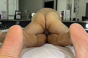 A college couple tries out BDSM and anal sex with champagne