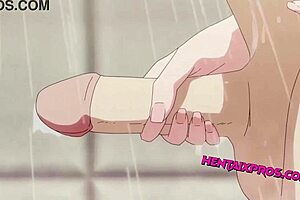 Young love in hot water: 2D animated porn with Japanese and Asian couples