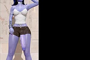 Futa girls in 3D phone hentai jerk off contest