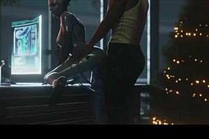 3D animated Liara Tsoni in doggy style and bent over scenes from Mass Effect