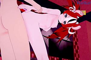 Hakos baelz and Nanashi Mumei in intense hentai scenes
