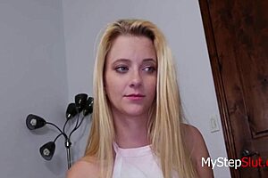 Skinny teen gets some help with her sex drive from her stepdad