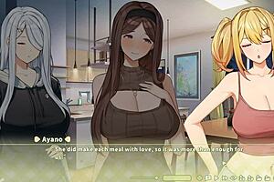 Summer Clover harem game features big tits and cute teens