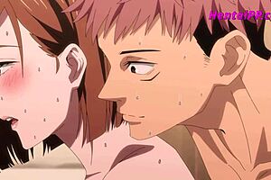 Young people having sex at work in this hentai parody