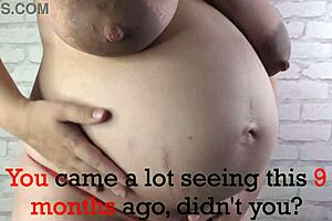 Pregnant wife's lactating tits and big ass humiliate you