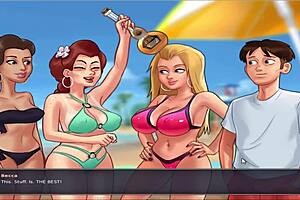 More beach fun in this continuation of Summer time saga unc