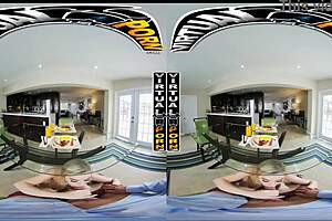 Beautiful blonde called Blake Blossom in virtual reality porn