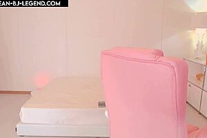 Korean webcam star showing off her dancing skills and big boobs