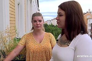 Marina and Natasha’s sensual shower experience with fingering and muff diving