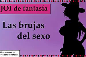 Your new mistress uses you and orders you to jerk off while watching witches of sex capitulo 9