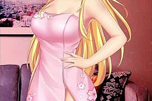 A yandere neighbor in a porn game, episode 2 with a neutral ending