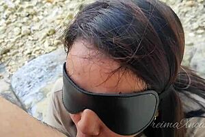 Public beach adventures with a Pinay moaning and kinantot