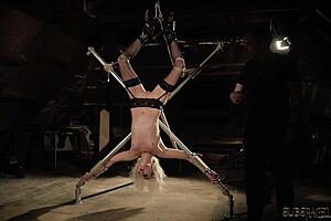 Naughty teen bound and spanked for hardcore anal action