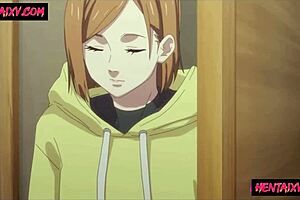 18-year-old MILF with big boobs gets fucked in this anime porno
