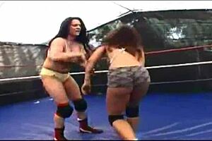 Krystal Summers and other babes in hot mixed and female wrestling action