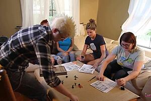 Lesbians play a hot game and enjoy each other
