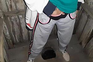 Caught my neighbor pleasuring herself in the toilet bowl