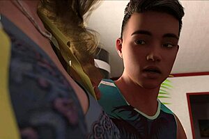 A wife and stepmother missing scenes 4: A visual novel game with PC gameplay