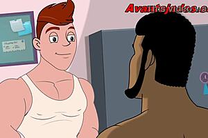 A gay Brazilian porn movie with a comic gay theme