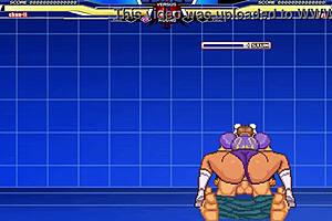 Mugen animation with a hot cumshot scene: Chunli vs Long